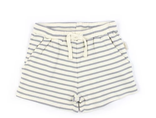 Petit Piao blue mist stribet shorts